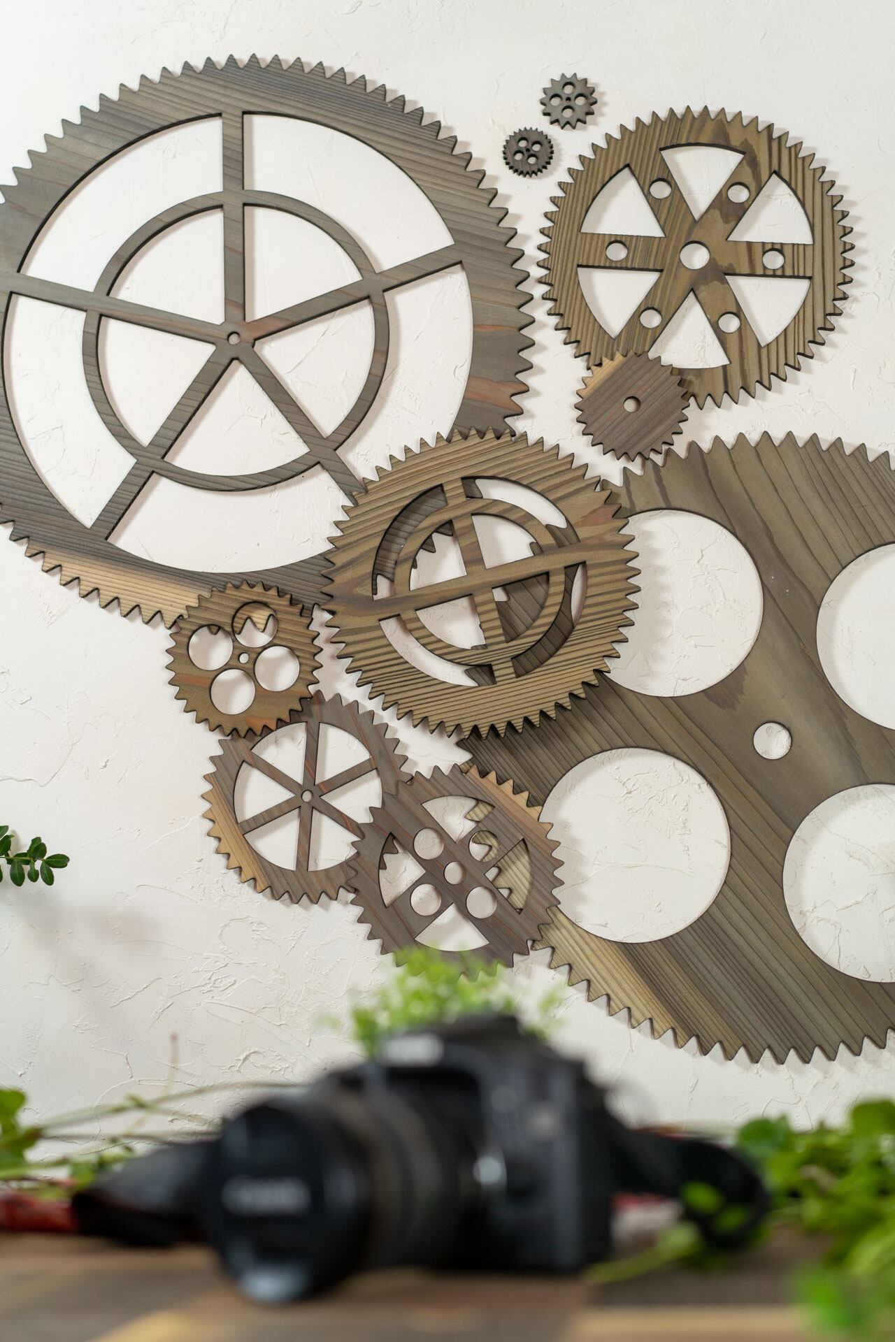 ウォールデコ 歯車セット・LARGE ビター | KIZAIKU C＋