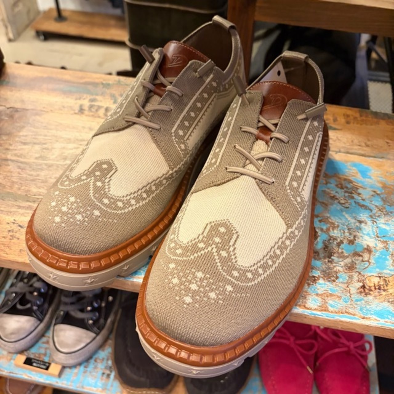 TOPANGA Foot Wear Wingtip Printed Shoes　ウイングチップシューズ　靴　shoes