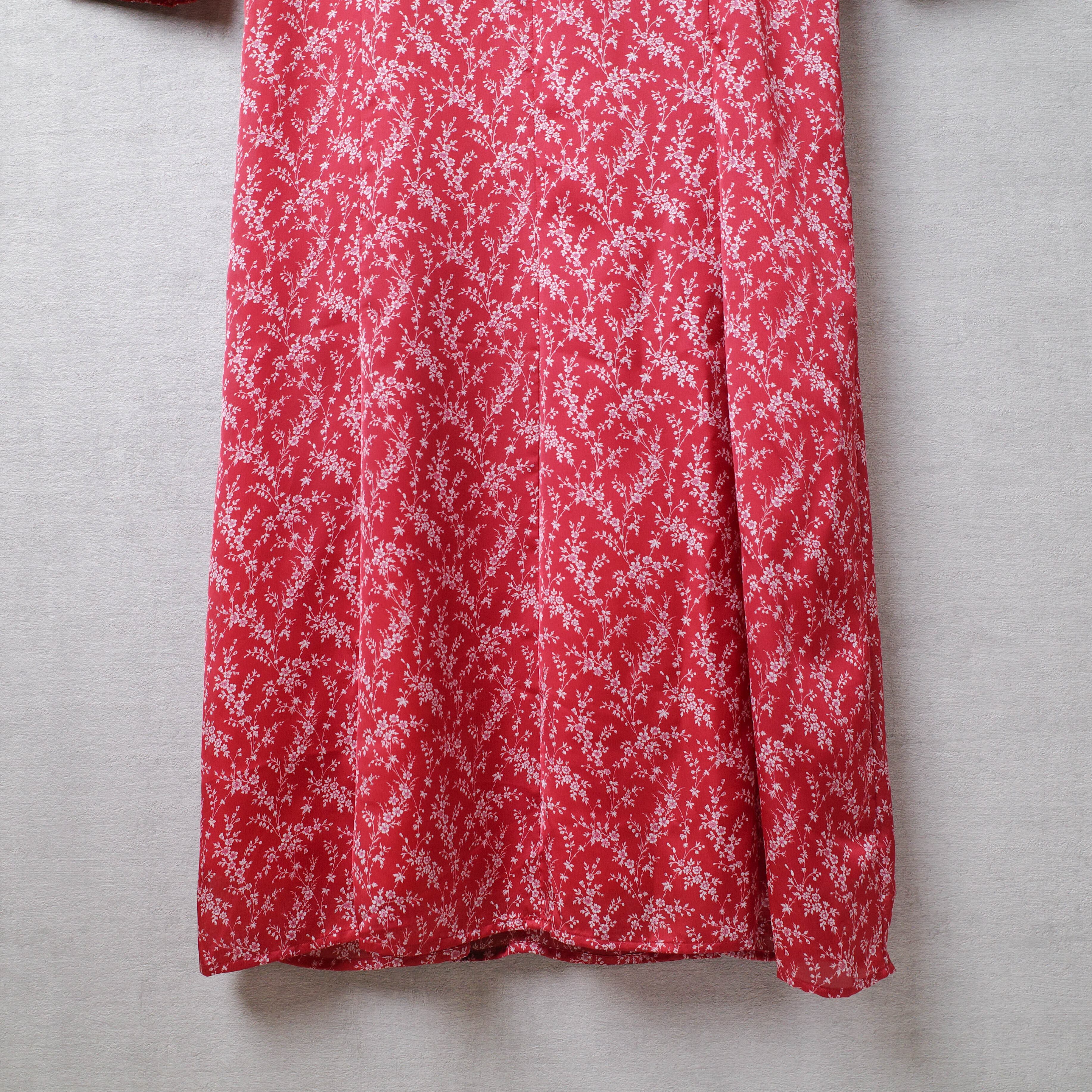 [NEW] CLANE	LONG SLEEVE FLOWER ONEPIECE 16112-5001