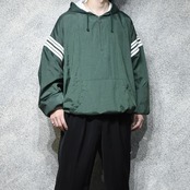 Champion switching design half zip nylon pullover