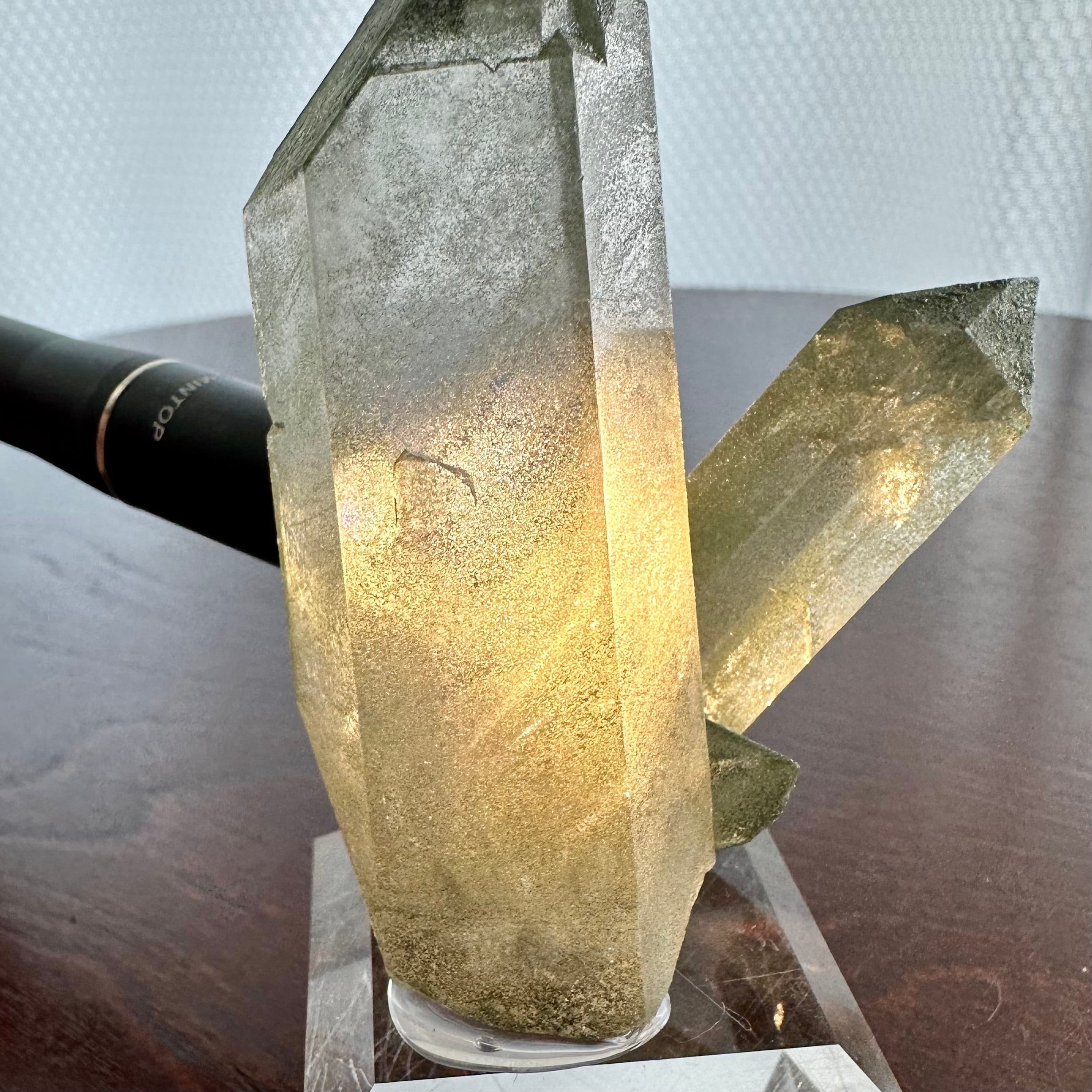 専用ページ スイス産 クローライト付きスモーキークォーツ スモーキークォーツ / クローライト【Smoky Quartz with Chlorite