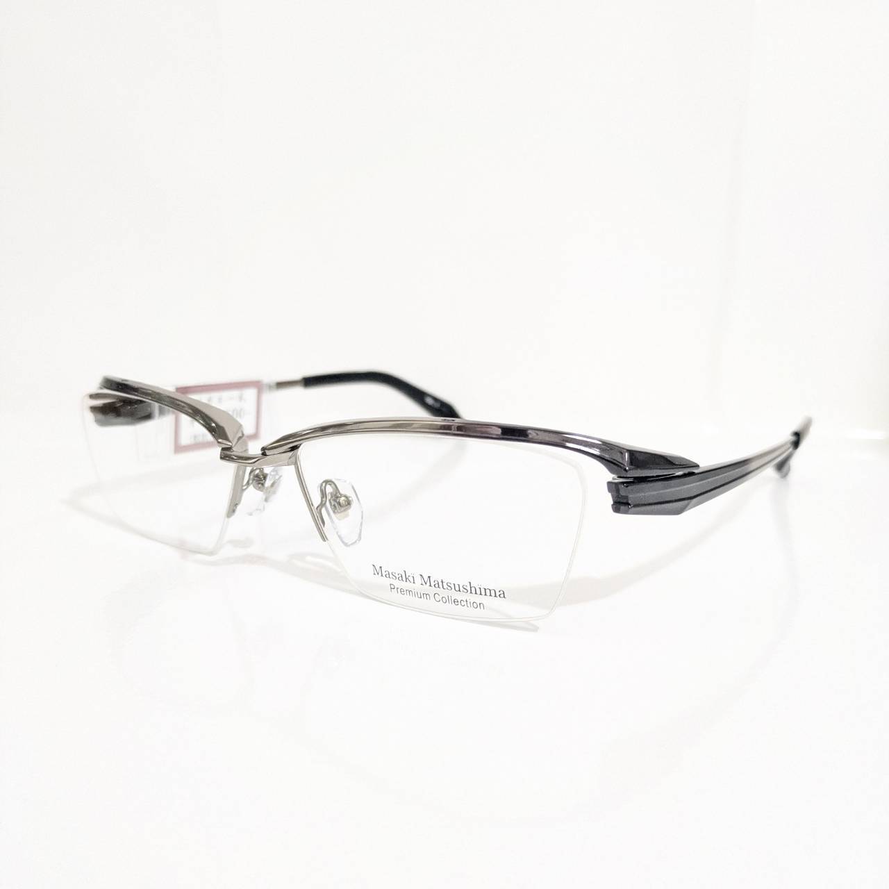 【Masaki Matsushima】スクエアナイロールフレーム シルバー