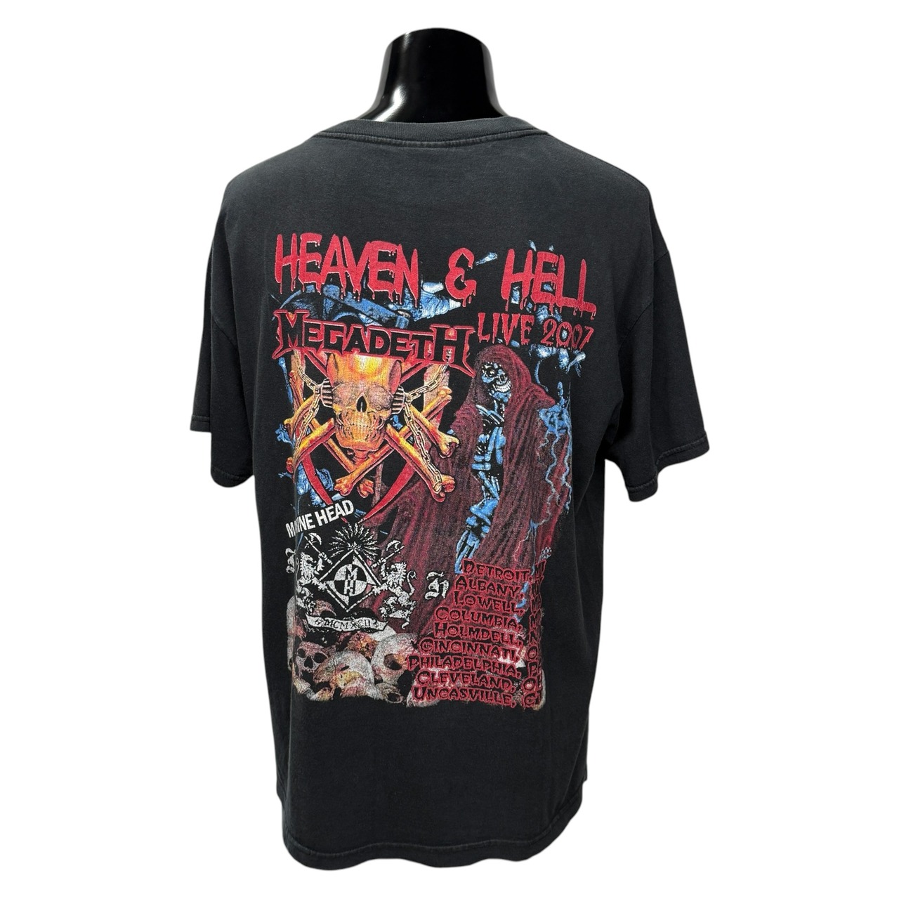 【HEAVEN & HELL × MEGADEATH】ヘヴンアンドヘル × メガデス "Live 2007 Tour" Tシャツ