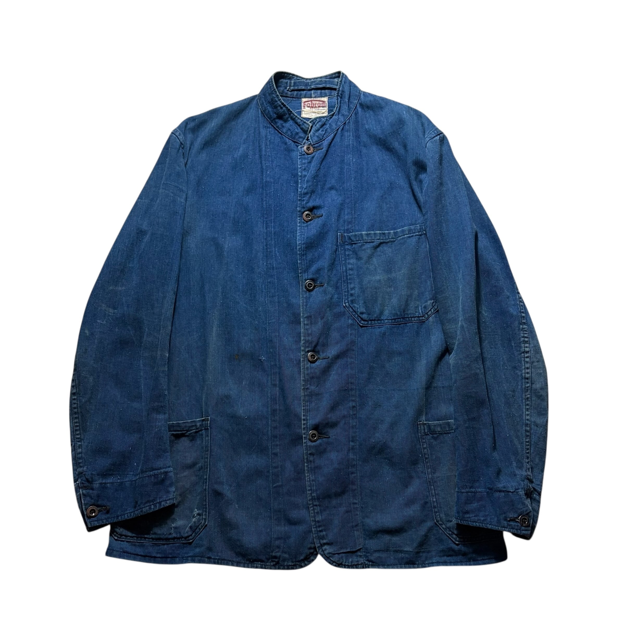 ジャケット・アウター 40s Fabram Indigo Fireman Jacket vintage 1940's FABRAM indigo cotton fireman jacket | NOIR ONLINE