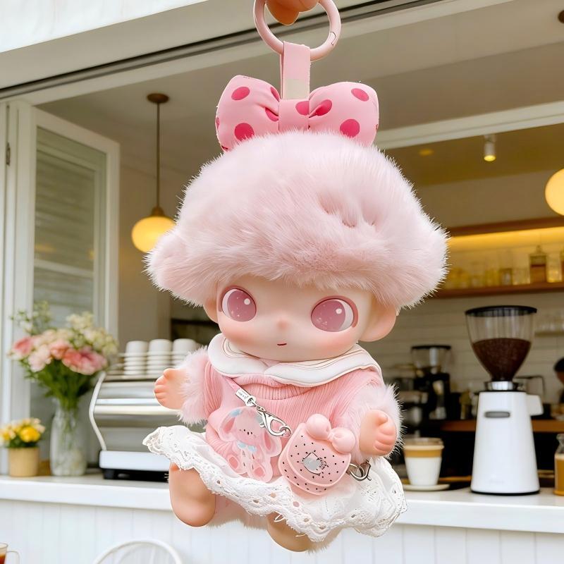 Dimoo用 うさぎトップス+スカート+ヘアアクセサリー+チャーム