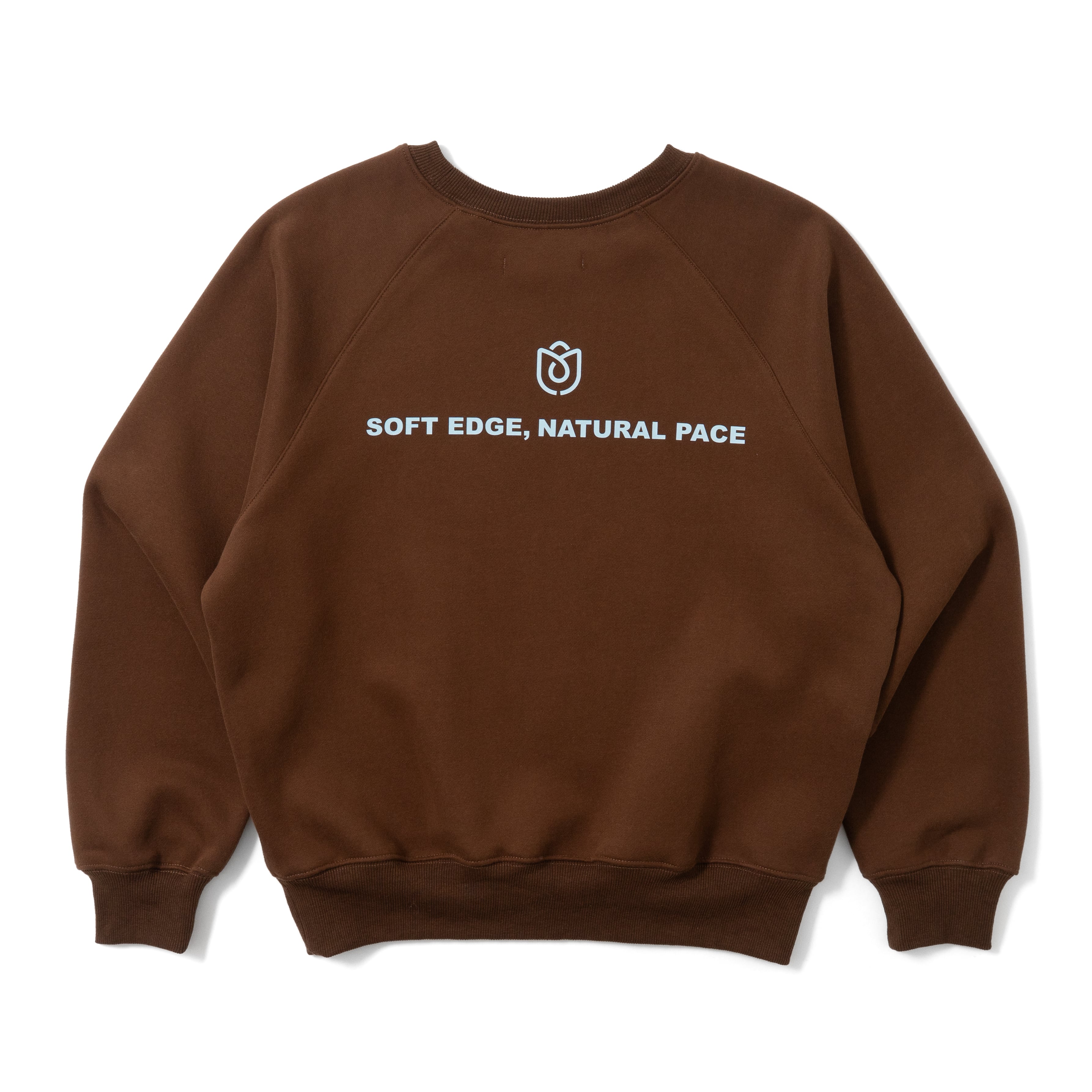 ALPSDR LOGO RAGLAN SWEAT / BROWN