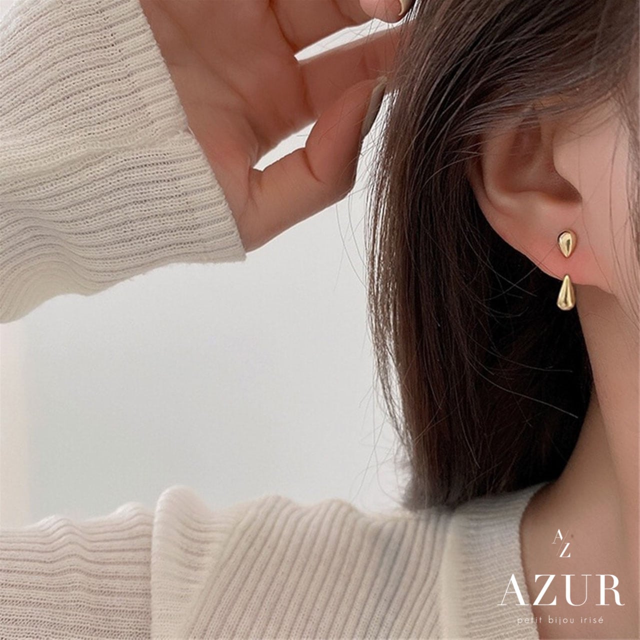 レインドロップピアス | AZUR Tokyo（アズールトーキョー）