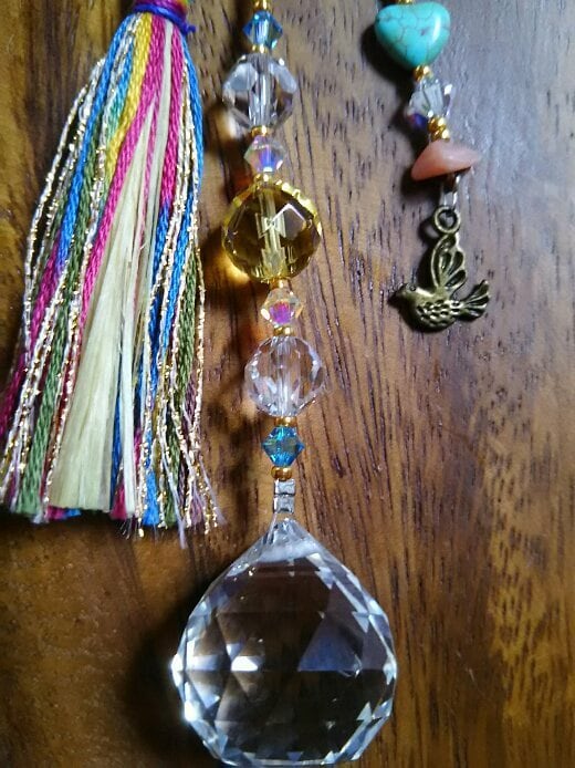 フランスアンティーク素材　オーナメント　クリスマス　サンキャッチャー　鍵穴 フランスアンティーク素材 オーナメント クリスマス サンキャッチャー