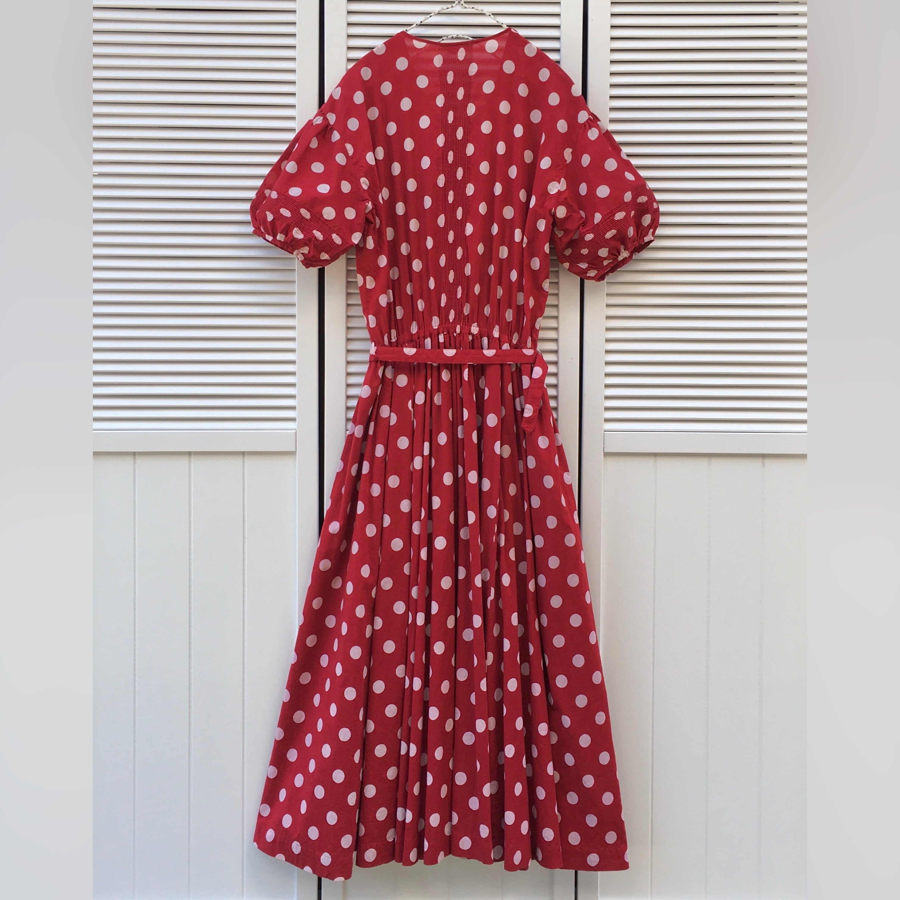 【6/10まで special price】 PINK HOUSE dot ribbon dress〈レトロ 