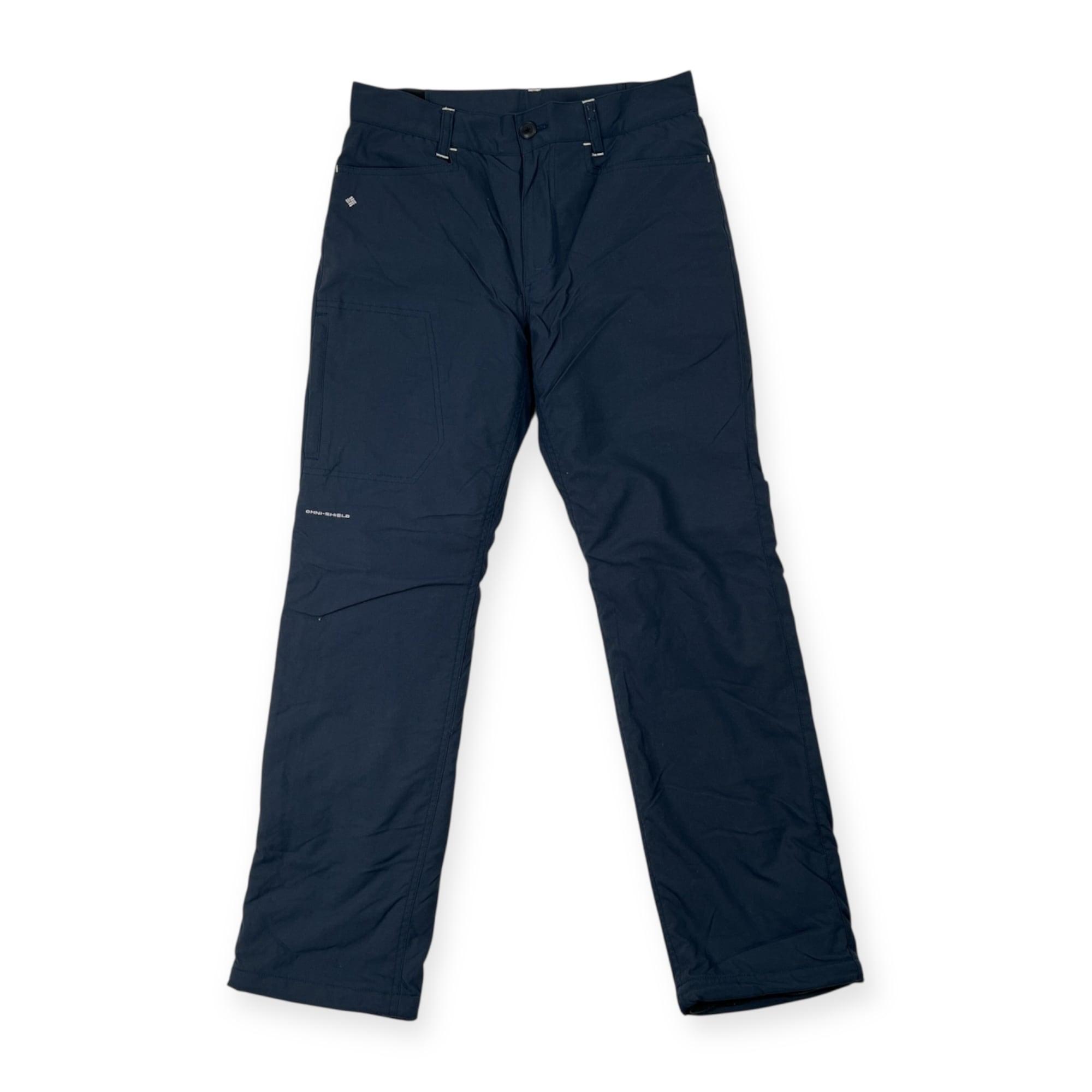 ColumbiaデニムアウトドアパンツLオムニシールド Columbia コロンビア 裏地フリース系 防寒 オムニシールド パンツ
