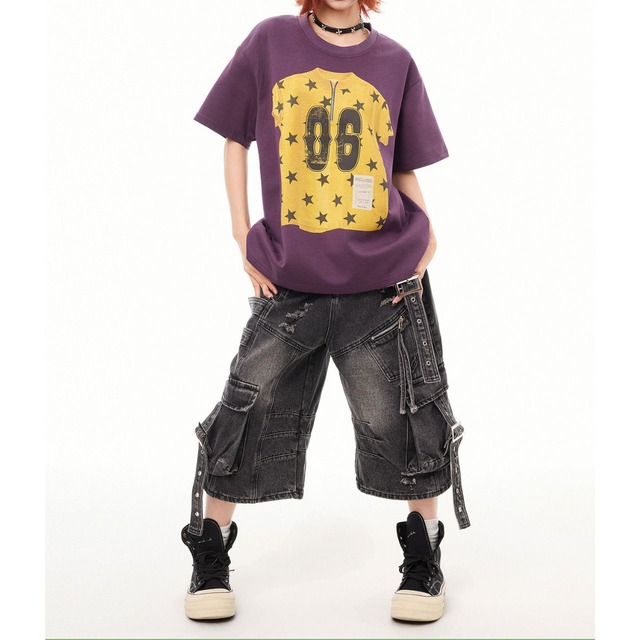 スポーツミックストップスグラフィックTシャツ 3col R02435