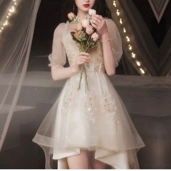 ショートドレス ❤ ワンピース 二次会 結婚式 ドレス 大人レディース