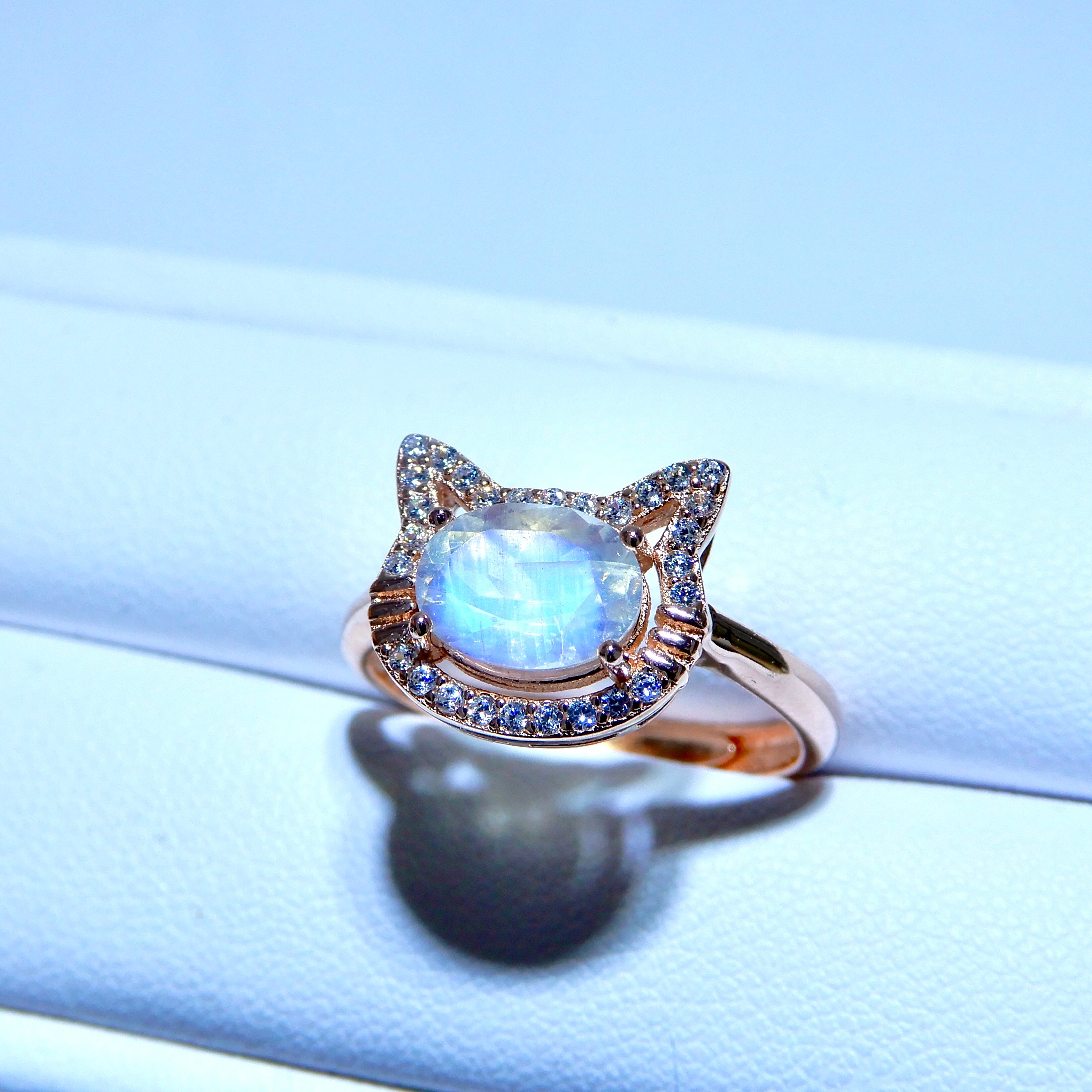 ねこRing♦︎ブルームーンストーン♦︎