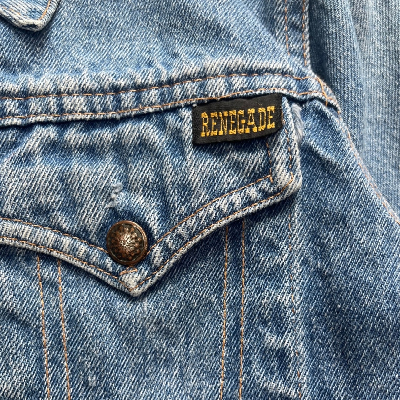 ＜VINTAGE＞Kids RENEGADE Denim Jacket 12Y (2610JK07)｜キッズ  レネゲード ヴィンテージ デニムジャケット - 4