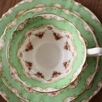 Royal Doulton|ロイヤルドルトン グリーン&ローズガーランド トリオ 英国アンティーク thumbnail 6