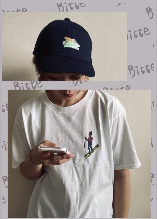 スキー Tシャツ ネイビー