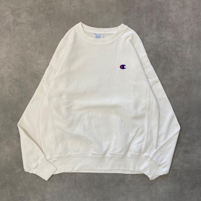 チャンピオン リバースウィーブ スウェット 古着 目あり 白 XL 11902