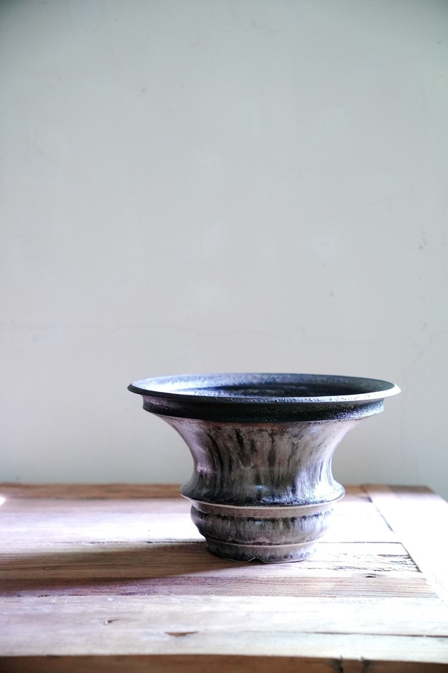Mederu pot ボビン Sサイズ レザーブラック