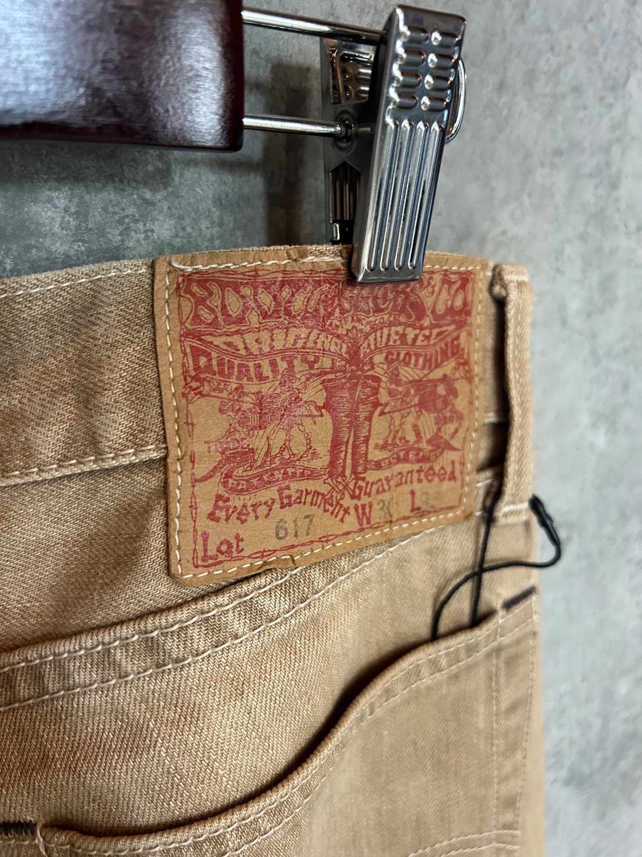 【Vintage】デニム used ベージュ 古着