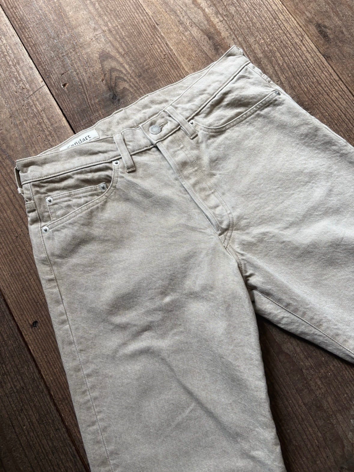 Fendart jean 901 denim khaki beige | TALE COCOON