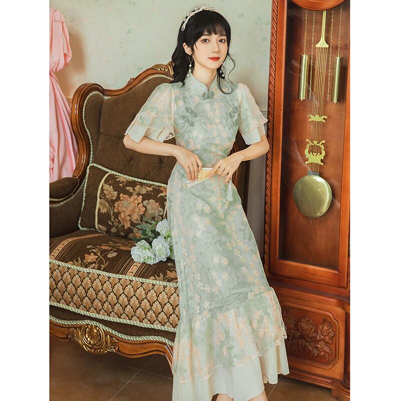 ZHANGZHANGシリーズ】☆チャイナドレス☆ チャイナ風ワンピース ZHANGZHANGシリーズ】☆チャイナドレス☆ チャイナ風ワンピース