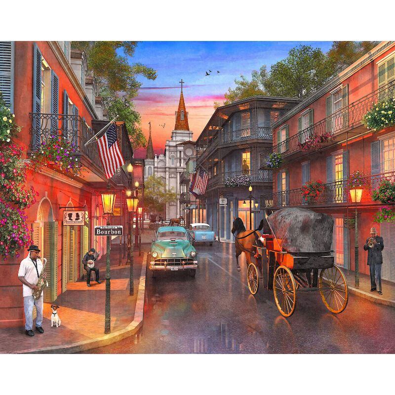 絵画 アメリカ 風景画(街並み) ニューヨーク インテリアアート額付き