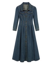 デニムロングワンピース D1157