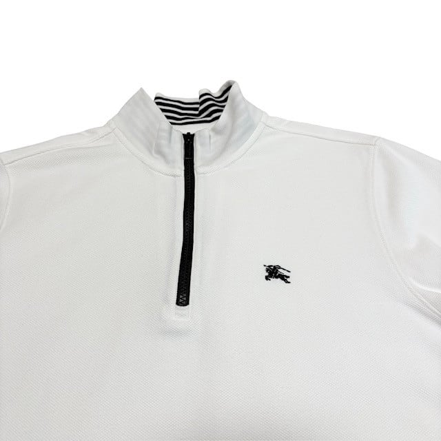 古着 バーバリーゴルフ BURBERRY GOLF ハーフジップ ポロシャツ