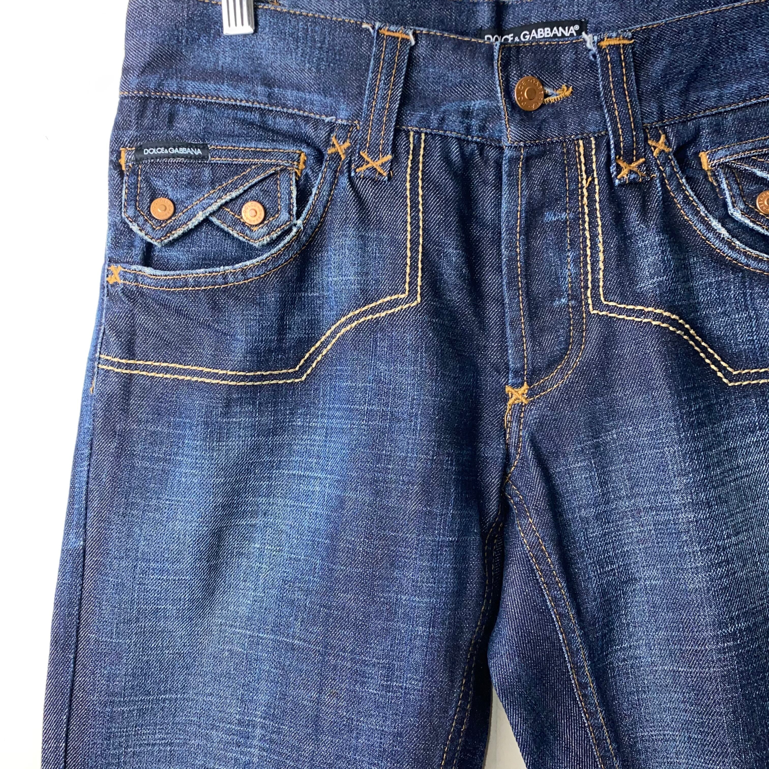 DOLCE&GABBANA western stitch design denim pants | NOIR ONLINE