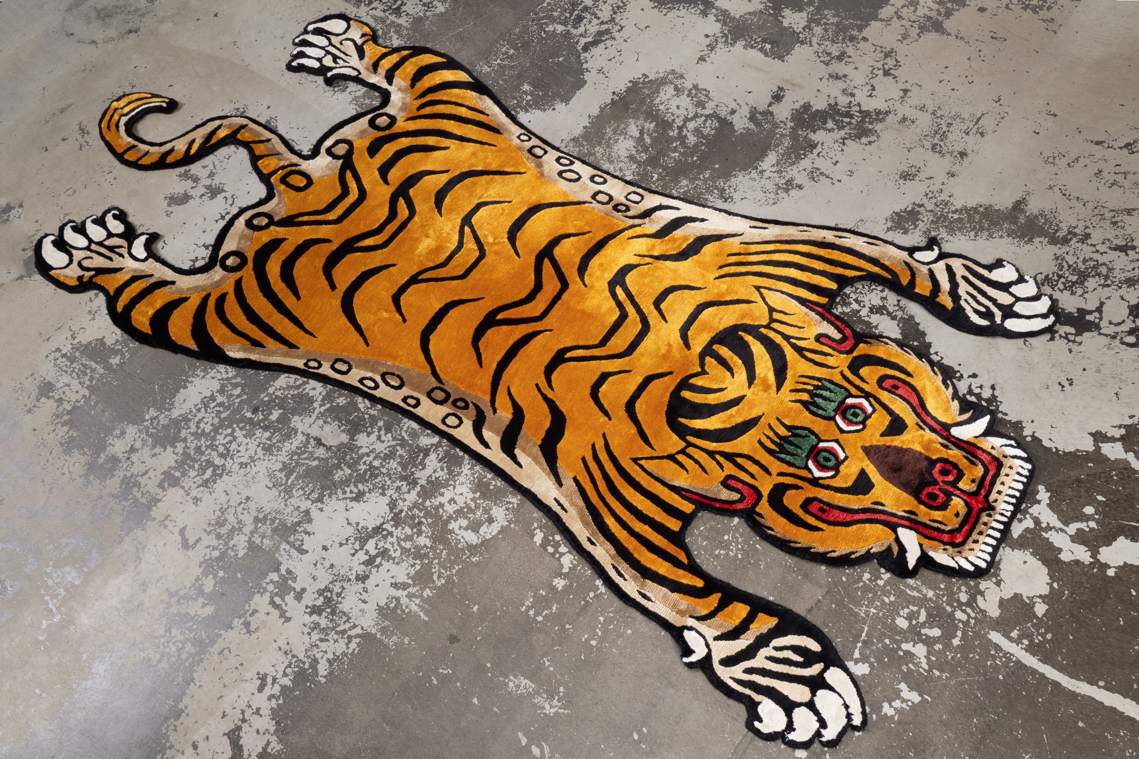Tibetan Tiger Rug 《Lサイズ•シルク036》チベタンタイガーラグ