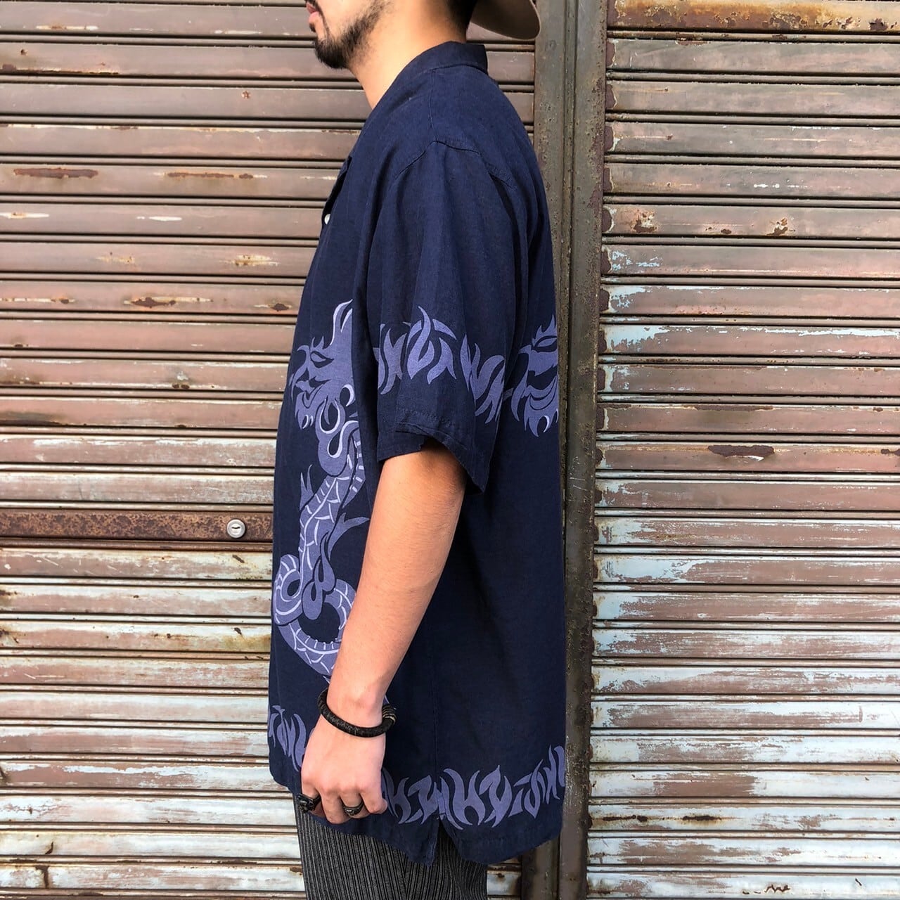 00s チカーノシャツ アメリカ古着 UTILITY スカシャツ 半袖 00s チカーノシャツ アメリカ古着 UTILITY スカシャツ 半袖