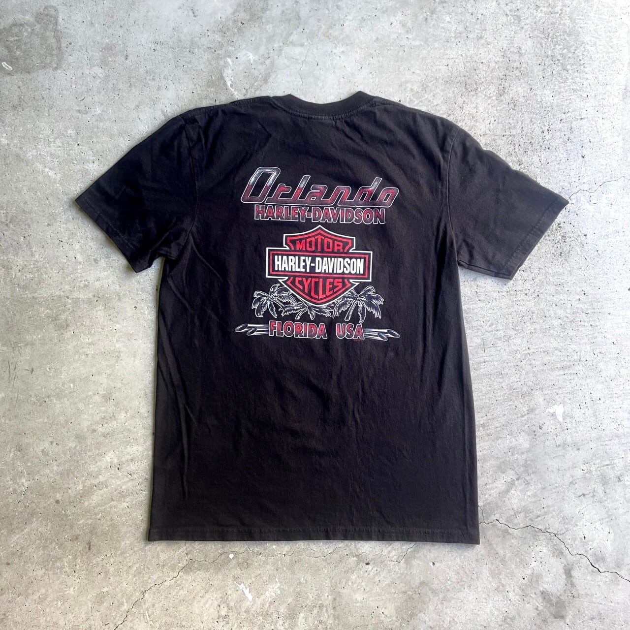 Harley-Davidson ハーレーダビッドソン Tシャツ メンズL相当 古着 ロゴ