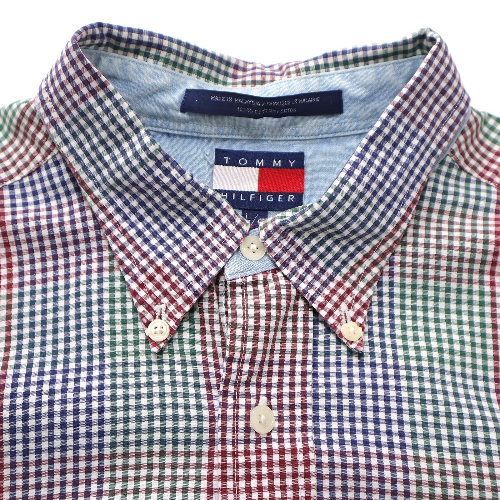 低価HOT TOMMY HILFIGER XXL ビッグサイズ トミーヒルフィガー ギンガムチェック BDシャツ 長袖古着の通販 by ハート's  shop｜トミーヒルフィガーならラクマ