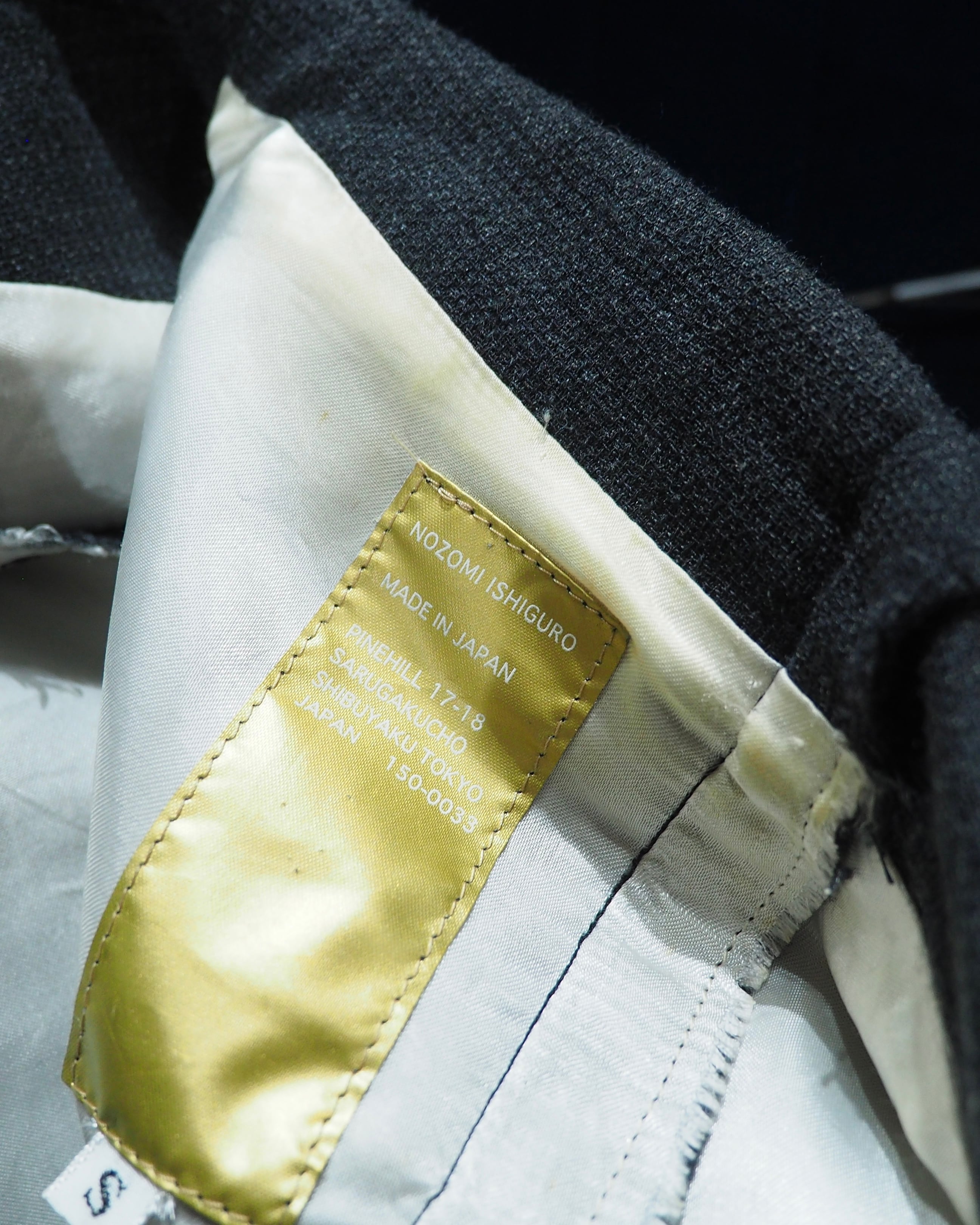 ” NOZOMI ISHIGURO - ノゾミイシグロ ” ” 再構築 ‐ Reconstruct ” Special Archive Tailored jacket