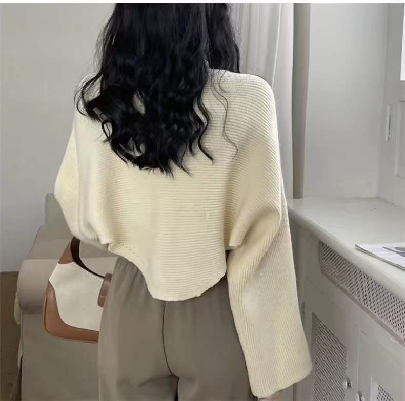 クロップドリブニット　 AJ11079-1189