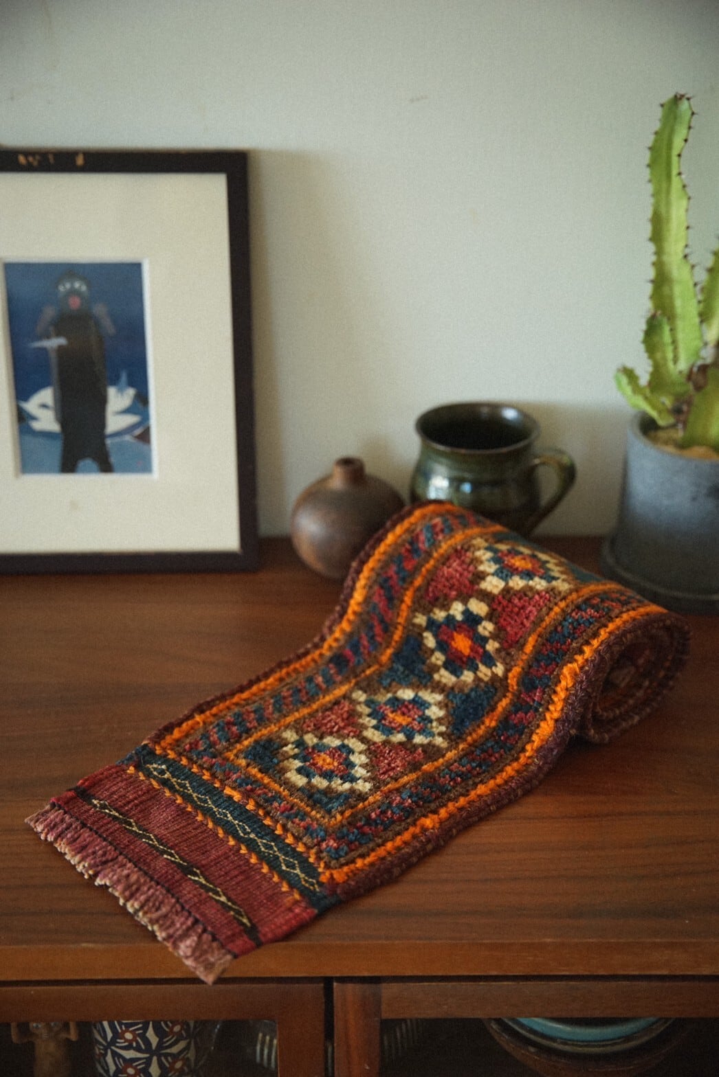 599 -Vintage Baluch rug