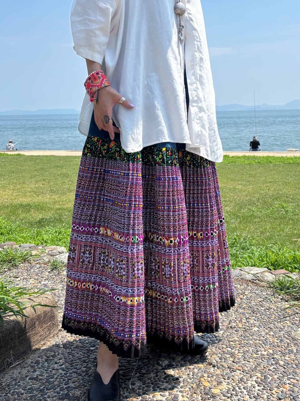 Tabrik タブリク　巻きスカート　天然バラ染め tabrik タブリク 巻きスカート Tabrik タブリク 巻きスカート 天然バラ