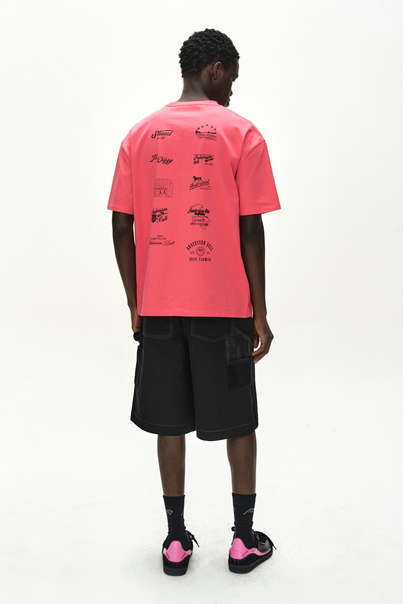 ANDERSSON BELL] UNISEX NERO TRAINER aaa532u(BLACK/PINK) 正規品