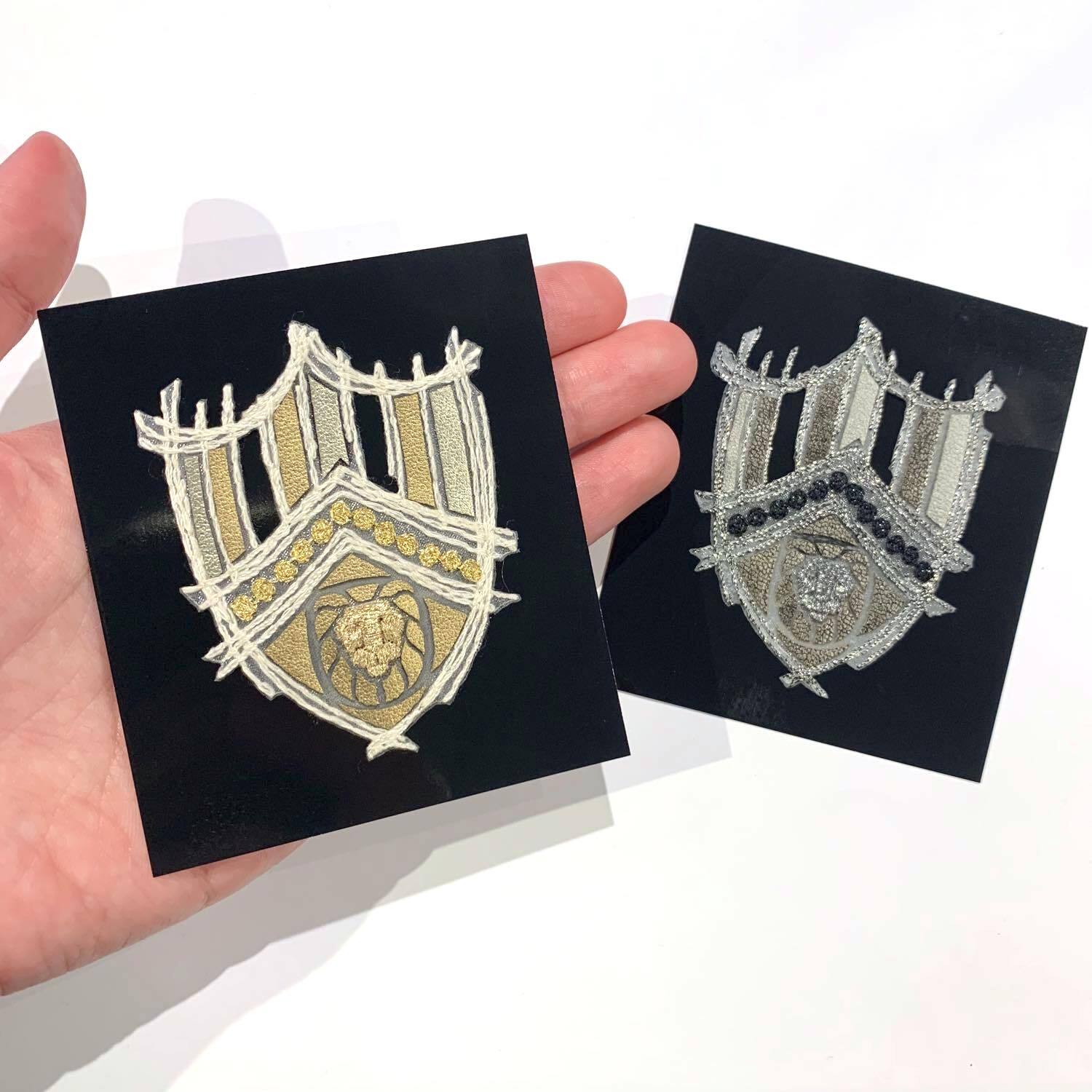 ライオン顔入り紋章ワッペン | Dua-アクセサリーパーツショップ