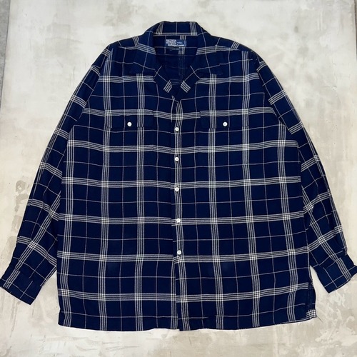 Polo Ralph Lauren Rayon Open Collar Check Shirt