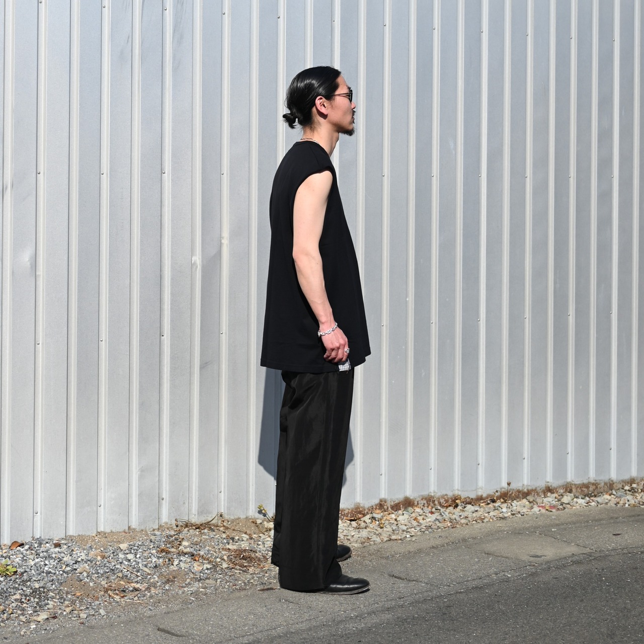 KUON / Boro Patched Sleeveless Top
