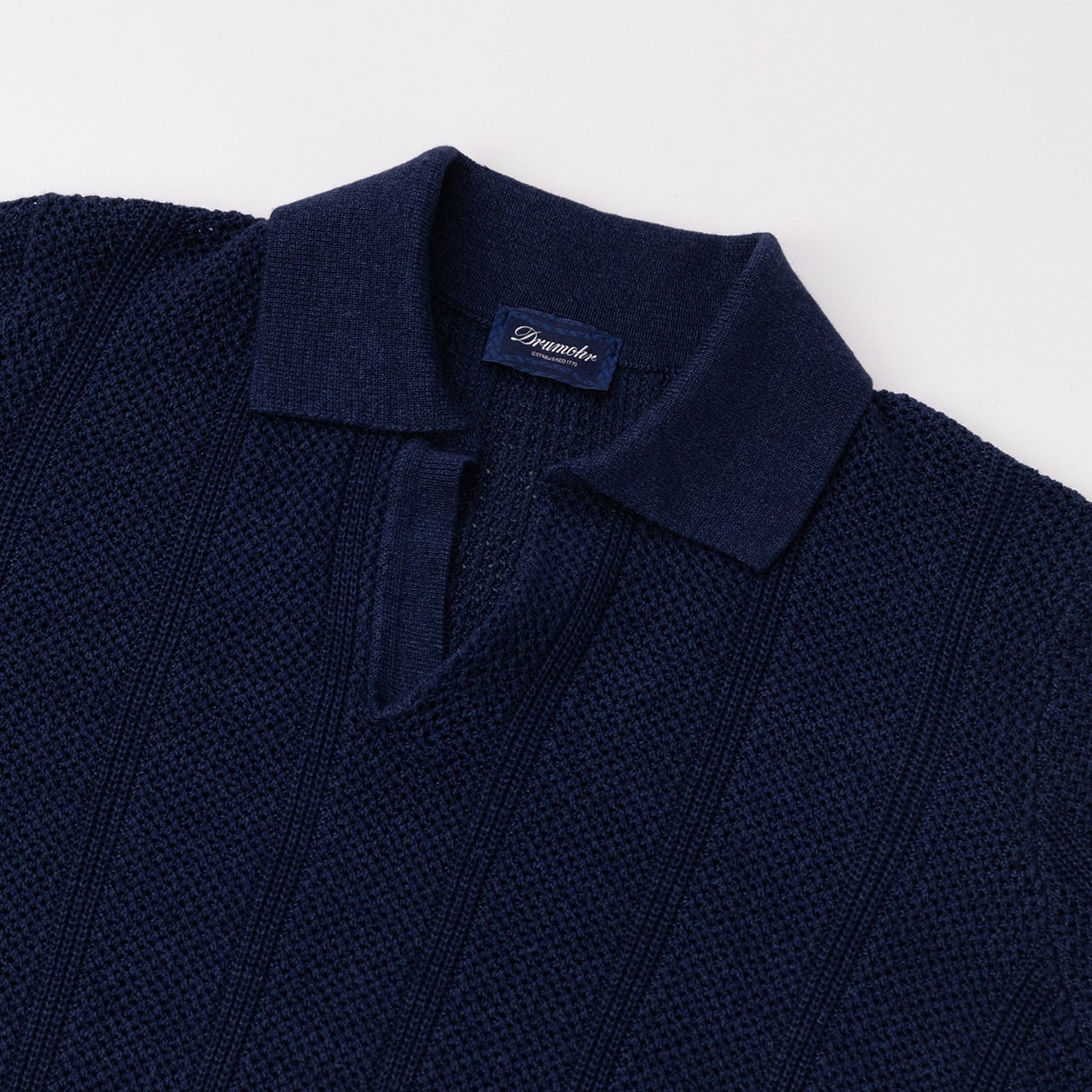 DRUMOHR コットンニット　長袖　ネイビー　タグ付き DRUMOHR（ドルモア） セーター ニット メンズ : ZOZOTOWN Yahoo!店