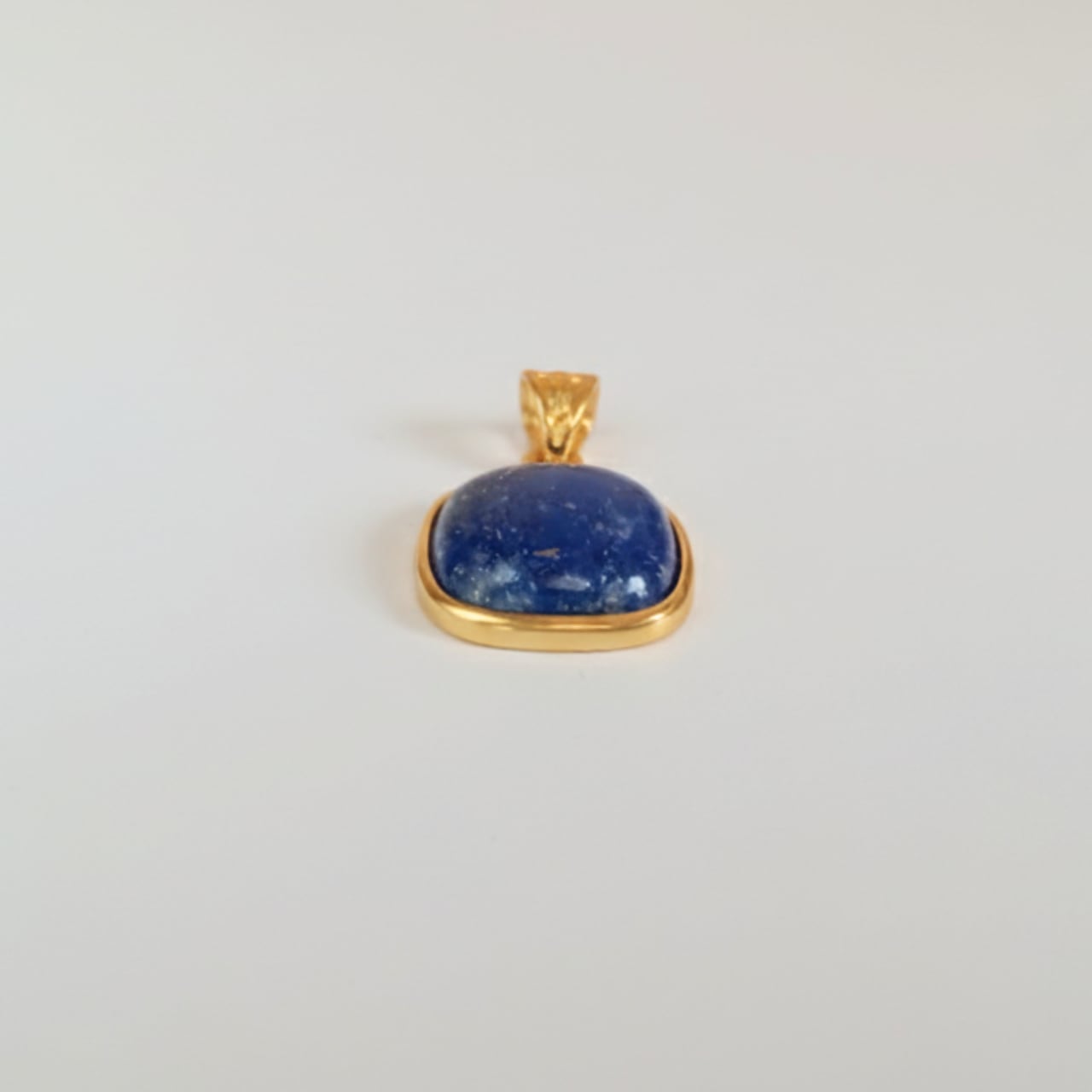 【アフガニスタン産】ラピスラズリ ペンダント トップ(S/スクエア)|SV925(ゴールド)〈ギフトボックス付き〉