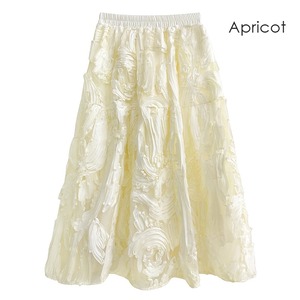 Wave Design Pleated Skirt / ウェーブ デザイン プリーツ スカート
