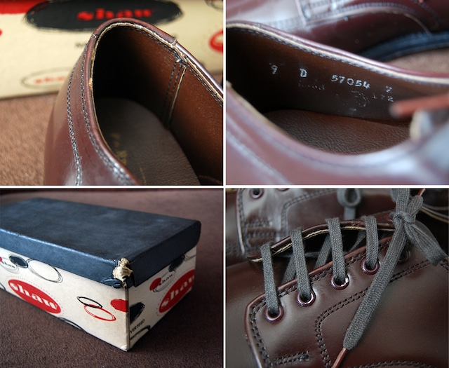 60s Deadstock Shaw Oxford shoes 9D