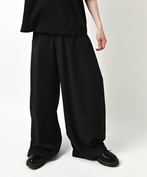 Revertical Polyester Spandex Barrel Leg Pants (CHA) RV9303