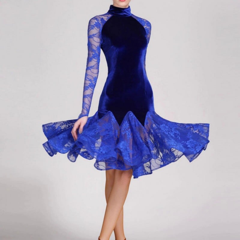 エレガントレース・ベルベットラテンドレス ds0972