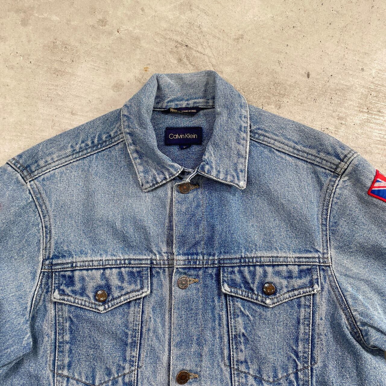 Calvin Klein CK カルバンクライン デニムジャケット ワッペン メンズM
