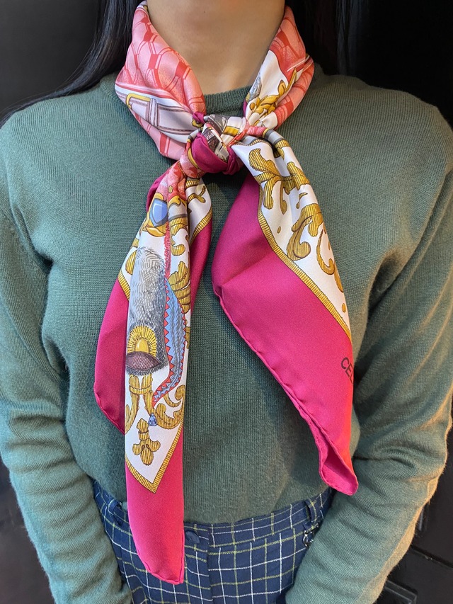 CELINE / vintage design scarf.