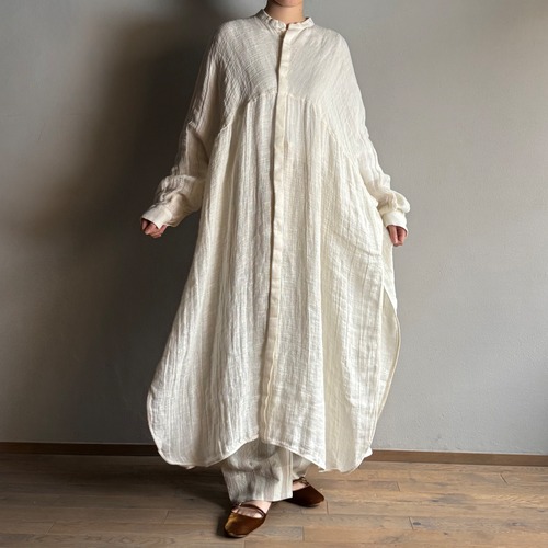 quitan／キタン　“Aodai ”Long Shirt ／アオザイロングシャツ　#6150032 White